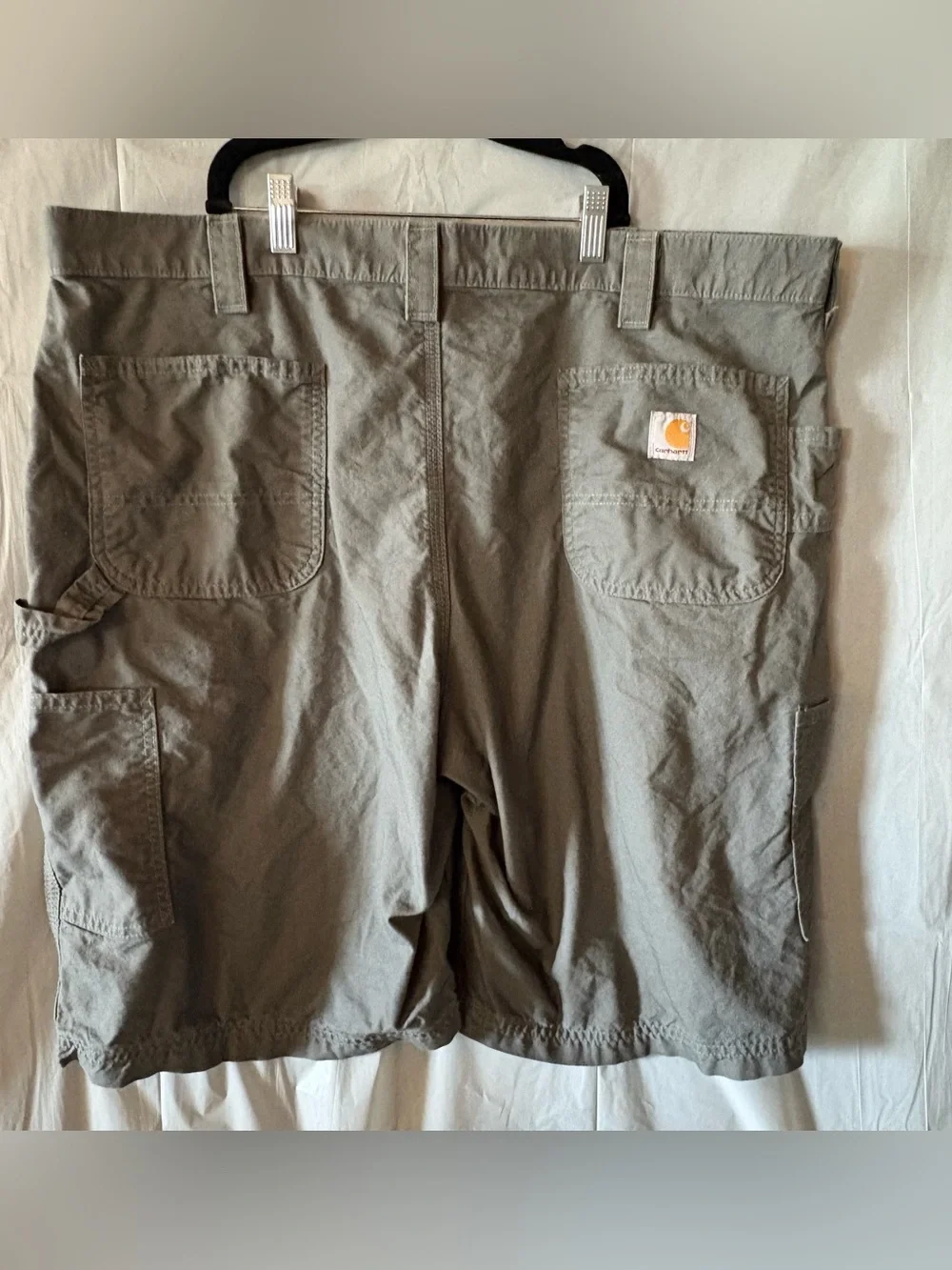 Carhartt Carpenter Style Shorts Sz 42 Gray Original Fit Cotton Pockets Summer